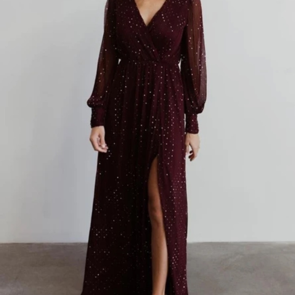 BALTIC BORN Abigail Sparkle Dress - Mulberry